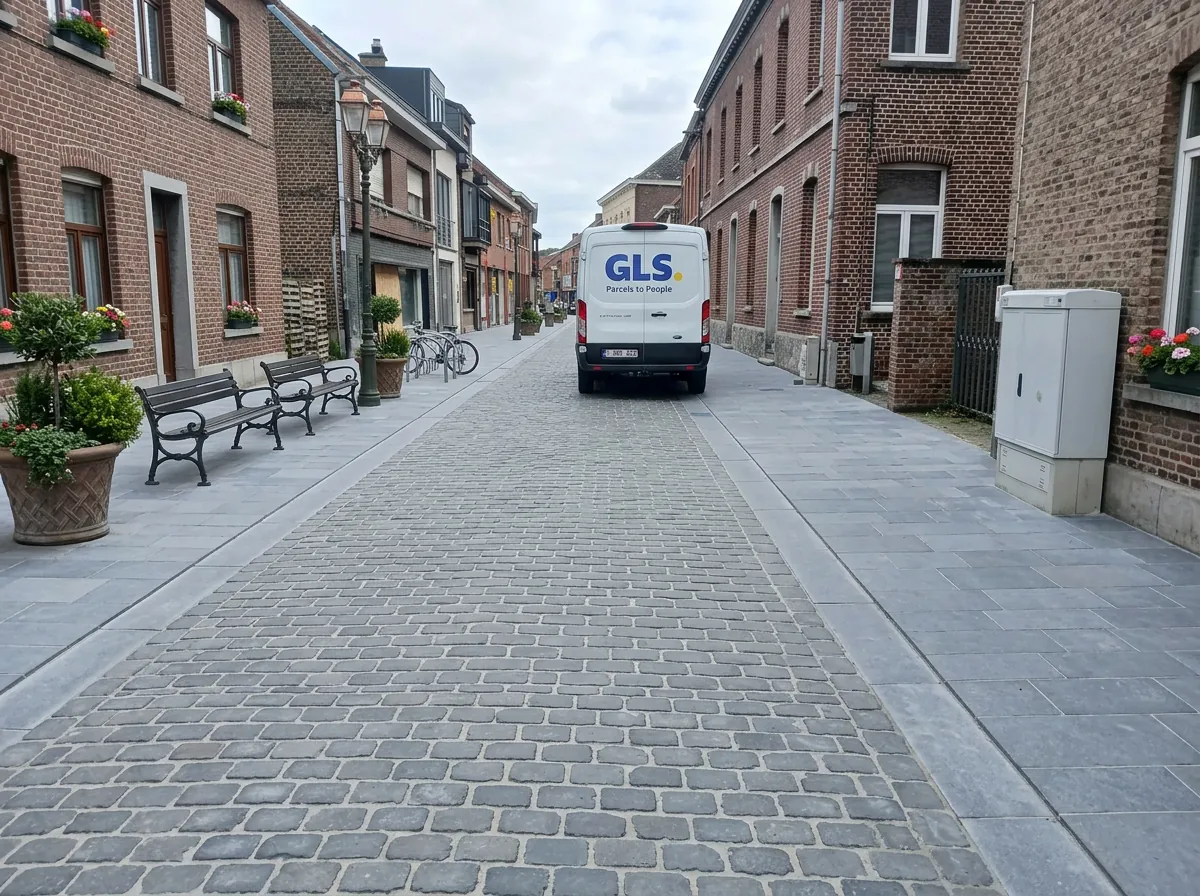 Wegenwerken aan voetpaden in de Kempen